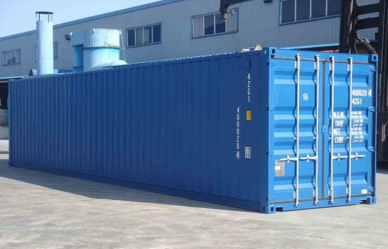 container maritime en acier Corten